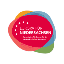 Bild vergrößern: Zu sehen ist das Logo der Europäischen Förderung für die niedersächsischen Regionen
